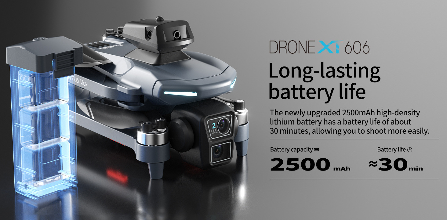 跨境xt606无人机gps航拍带屏遥控器高清智能避障四轴飞行器drone