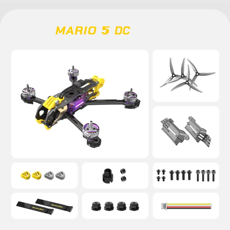 Mario5 Drone DC/XH Power Kit O3 5-inch FPV Drone speedybee mario5 drone dc/xh 动力套装 o3 5寸 fpv穿越机