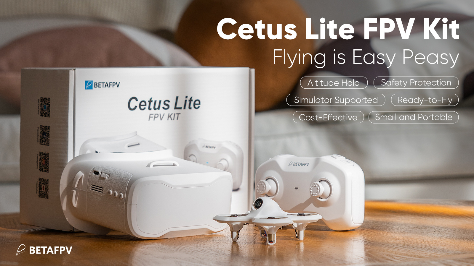 betafpv cetus lite fpv穿越机圈圈机有刷入门遥控飞机四轴飞行器