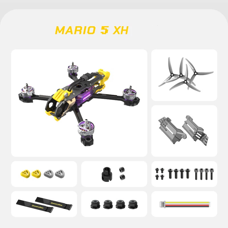 Mario5 Drone DC/XH Power Kit O3 5-inch FPV Drone speedybee mario5 drone dc/xh 动力套装 o3 5寸 fpv穿越机