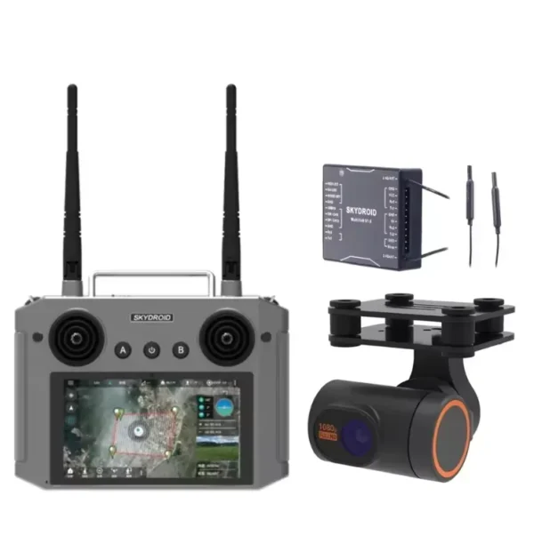 skydroid h12 fhd 1080p 2.4ghz remote control with camera digital video data transmission transmitter for agricultural drones