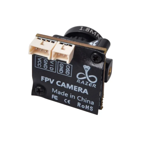 foxeer micro razer 1200tvl fpv camera switchable 1.8mm lens 4ms latency