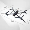 fpv drone 10 inch 5kg professional foldable fpv drone kit with 4k camera playload drones accessories