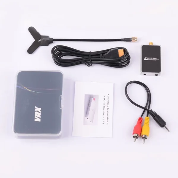 3.3g 3w vtx image transmission transmitter 3.3g vrx receiver 16ch receiving frequency dmkr for fpv rc drone