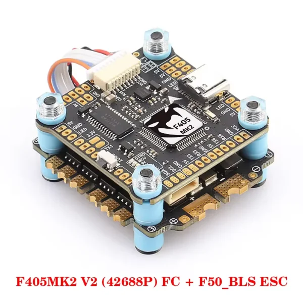 wholesale mamba f405 mk2 v2 (icm42688p) flight controller w/blheli s f40/ f55 bls 4in1 esc dshot 300 1200 3 6s for rc fpv drone