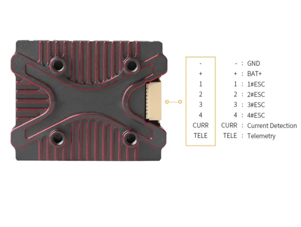 ligpower f66a mini 4in1 metal fpv esc with private mold delivers 66a continuous current for compact 3s to 6s drone builds