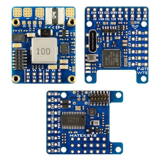 matek f411 wte flight control module with osd player fpv supports 2s 6s sensor bmi270 for fpv drone