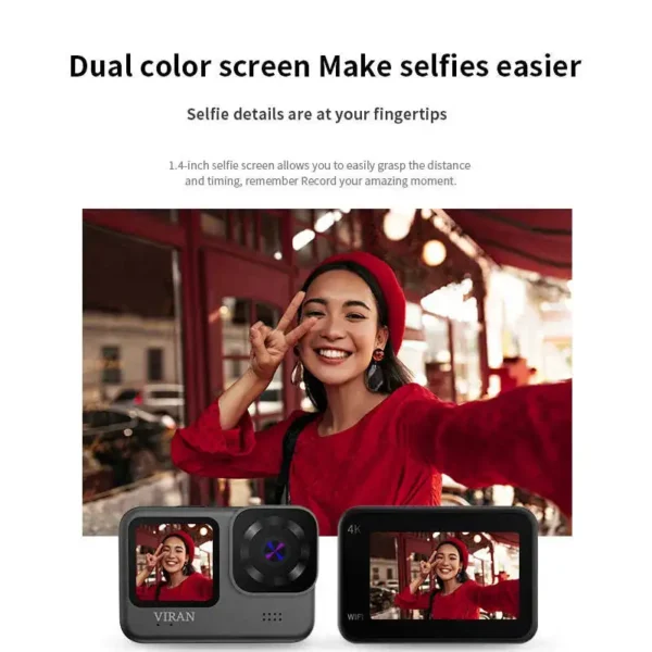 100% factory customization private mold 4k 60fps eis body waterproof 4k action camera