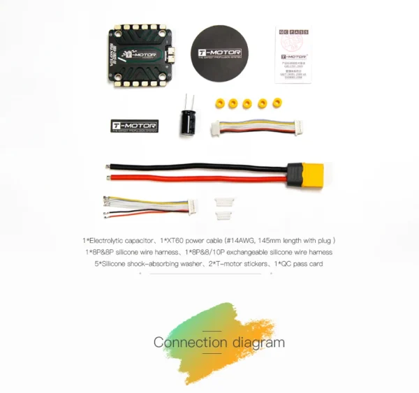 t motor velox v50a 4in1 stable t4 02 3s 4s 5s 6s 12v 24v esc for quadcopter uav racing drone wholesale