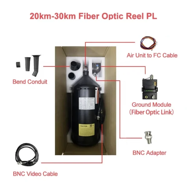 3km 5km 10km 15km 20km 30km 40km 50km fiber optic reel bucket module sky end ground end flight distance 3 10km for fpv rc drone
