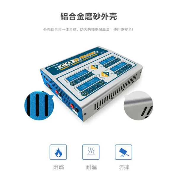 ev peak cq3 10a 4*100w 110 240v ac/dc 4 channel balance battery charger for fpv uav accessories