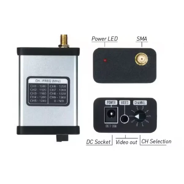 wholesale video transmitter 1.3g 1.2g 8ch 800mw audio video fpv transmitter receiver module 7 36v for rc fpv long range airplane