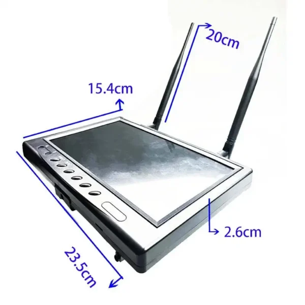 9 inch 5.8g fpv camera field monitor with 800x480 20hz 20khz stereo dual receiver for rc fpv drone quadcopter