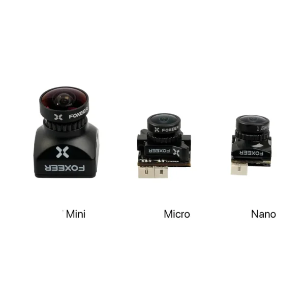 foxeer razer mini v2 fpv camera 1200tvl 16:9 pal ntsc switchable for rc drone
