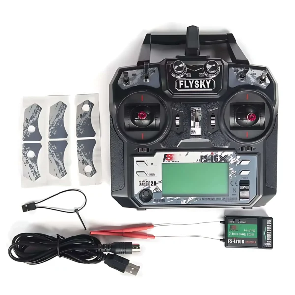 flysky fs i6x transmitter remote control helicopter fixed wing glider multi axis 10 channel launch ia6b ia10b plastic