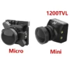 foxeer micro razer 1200tvl fpv camera switchable 1.8mm lens 4ms latency