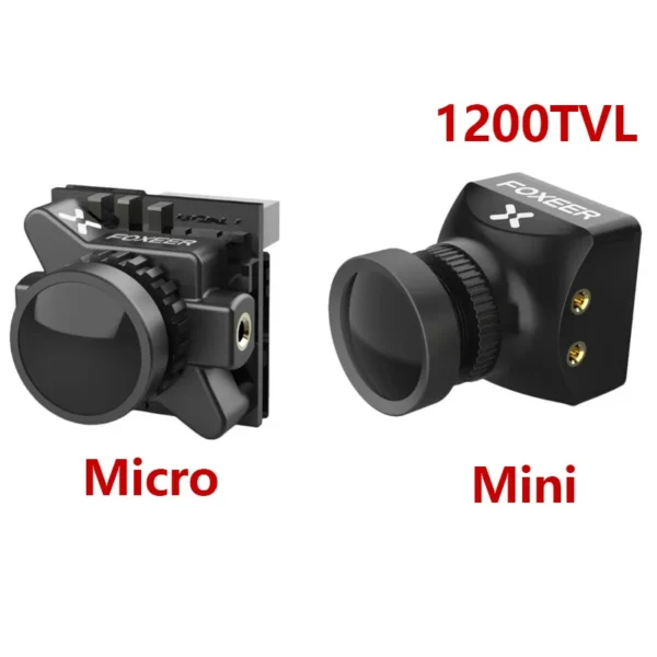 foxeer micro razer 1200tvl fpv camera switchable 1.8mm lens 4ms latency