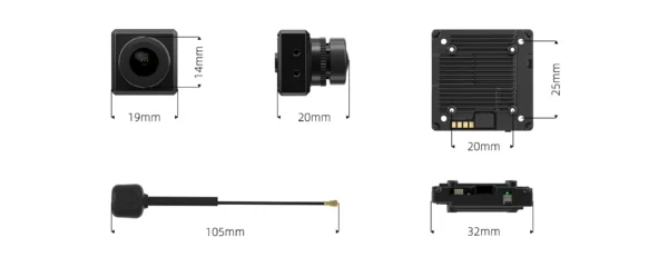 caddx walksnail avatar hd kit v2 2k camera 1080p 160 fov 32g built in storage vtx fpv drone china
