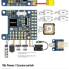 matek f411 wte flight control module with osd player fpv supports 2s 6s sensor bmi270 for fpv drone