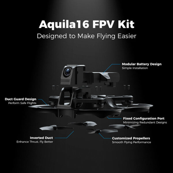 无人机飞行器穿越机新款 穿越机阿奎拉 aquila16 fpv kit