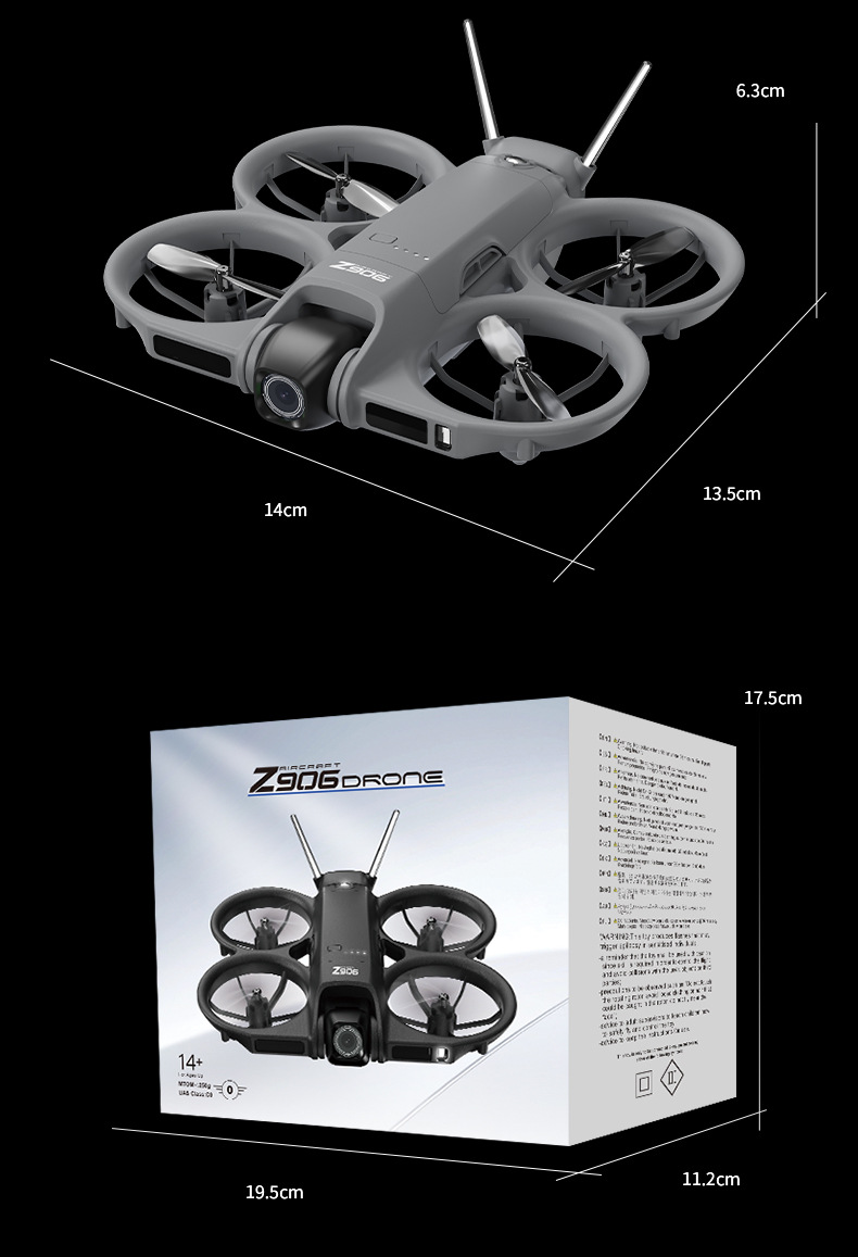 跨境z906无人机航拍双摄电调避障飞行器玩具遥控飞机drone批发