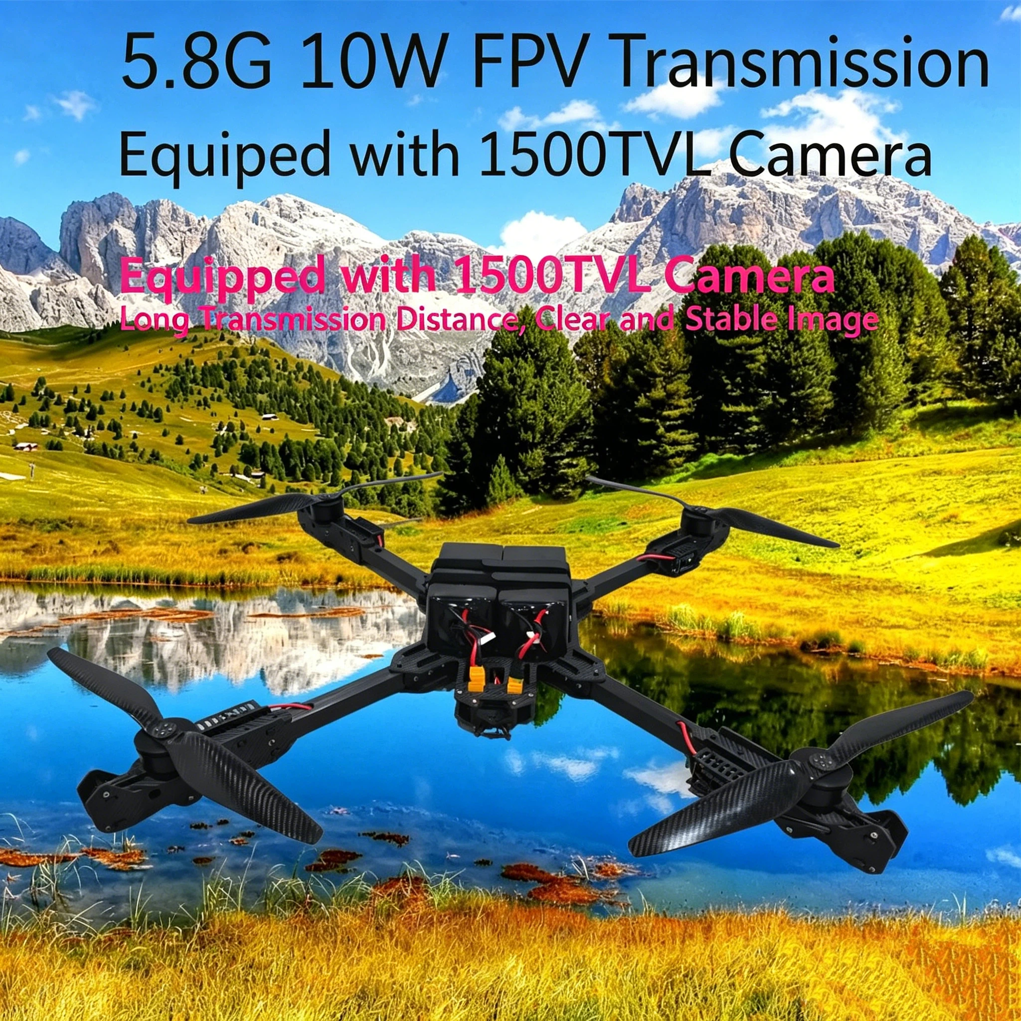 22寸fpv穿越机大载重无人机套装drone航模运输巡检远航程工厂直销