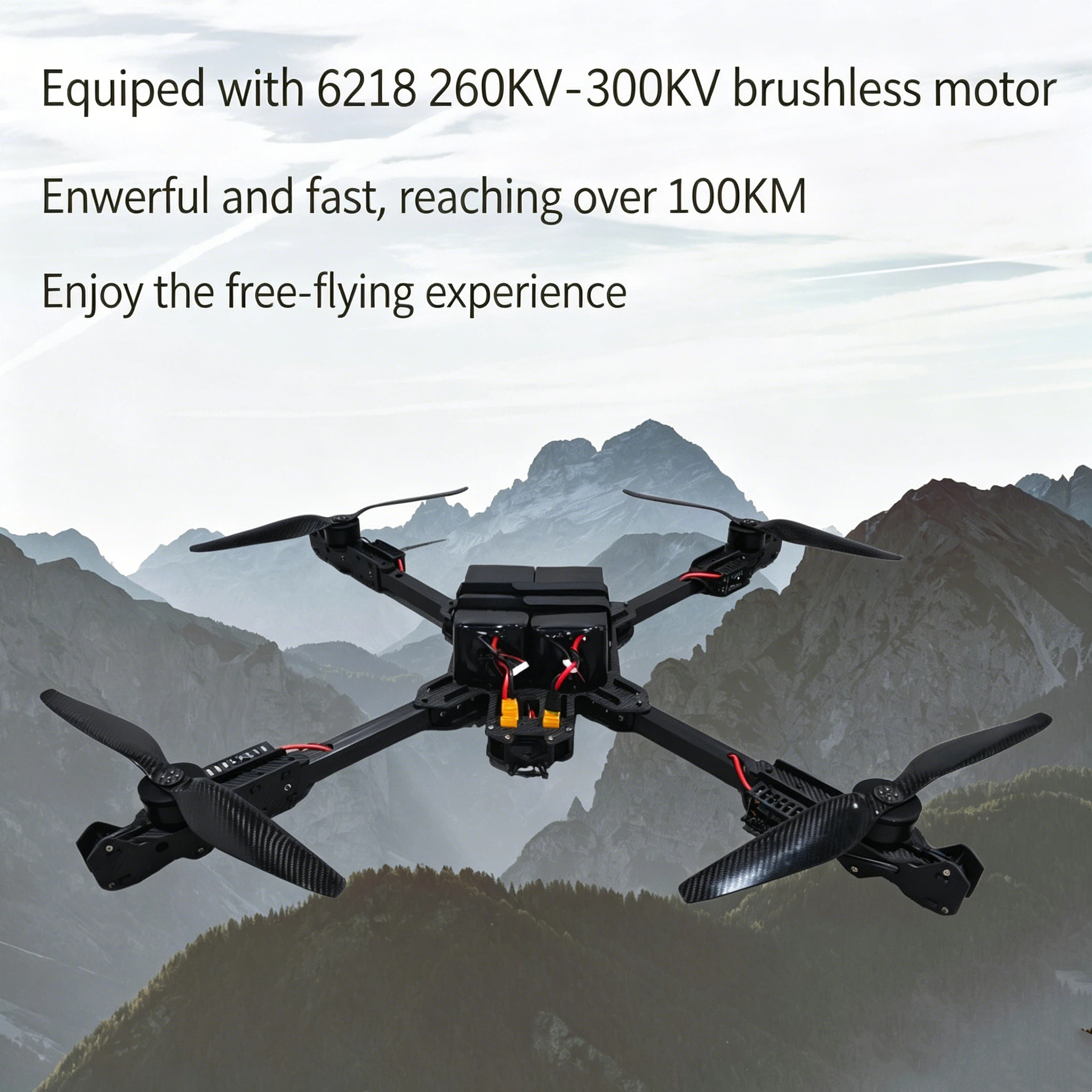 29-inch FPV Heavy-Payload Drone Kit: Model Aircraft for Cargo Transport Inspection and Long-Range Flight 22寸fpv穿越机大载重无人机套装drone航模运输巡检远航程工厂直销